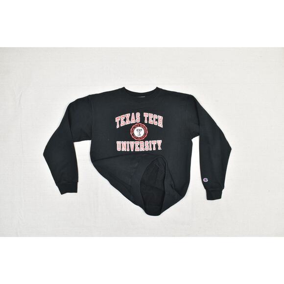 Champion Texas Tech University Sweatshirt Black Regular Size YXL (14-16) - Picture 3 of 8